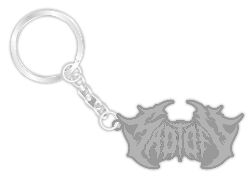 'Death Tofu' Chrome Keychain