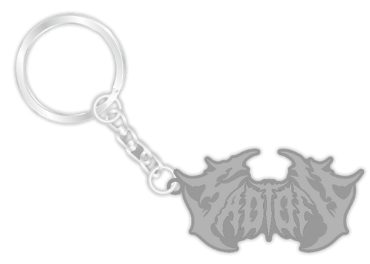 'Death Tofu' Chrome Keychain