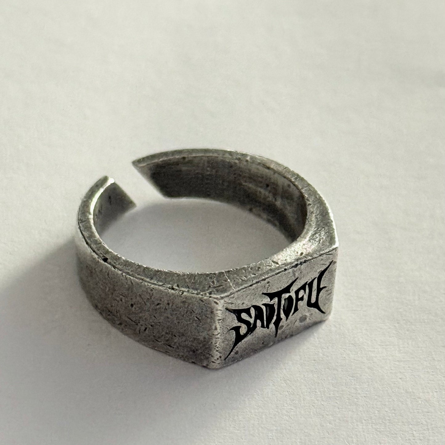 'Sad Tofu' Ring